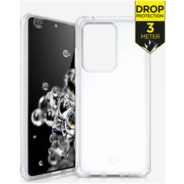 ITSkins SpectrumFrost Coque Transparente Samsung Galaxy S20 Ultra Coque arrière Rigide Anti-Chocs - Transparent
