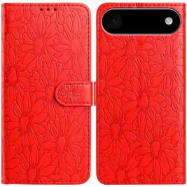 Mobigear Flowers Housse iPhone Air Etui Porte-Monnaie - Rouge