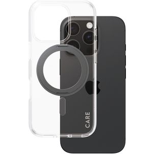 CARE by PanzerGlass Feature Case Coque iPhone 16 Pro MagSafe Coque arrière Rigide - Transparent / Noir