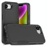 Mobigear Heavy Armor Coque iPhone 16e Coque arrière Rigide Anti-Chocs - Noir