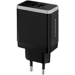 Mobiparts - Double USB Chargeur 4.6A - Noir
