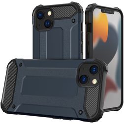 Mobigear Outdoor Coque iPhone 16 Coque arrière Rigide Anti-Chocs - Bleu Marin