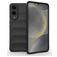 Mobigear Bumpy Coque Samsung Galaxy S25 Edge Coque arrière en TPU Souple - Noir