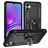 Mobigear Armor Ring Coque Samsung Galaxy A05 Coque arrière Rigide Anti-Chocs avec Anneau-Support - Noir