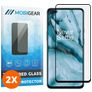 Mobigear Premium OnePlus Nord Verre trempé Protection d'écran - Compatible Coque - Noir (Lot de 2)