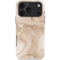 MIO iPhone 17 Pro Max MagSafe Plastique rigide Coque arrière - Gold Marble