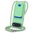 Mobigear Lanyard Card iPhone Air Silicone Coque avec cordon et porte-cartes - Vert