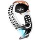 Mobigear Sport Plus Mag Bracelet Silicone Smartwatch Fermeture magnétique - Connexion universelle de 22 mm - Noir / Blanc