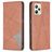 Mobigear Rhombus Slim Housse Realme C35 Etui - Marron