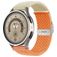 Mobigear Braided Dual Bracelet Nylon Smartwatch Fermeture à pince - Connexion universelle de 22 mm - Orange / Lumière stellaire
