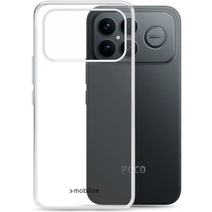 Mobilize Gelly Case Coque Transparente POCO F9 Ultra Coque arrière en TPU Souple - Transparent