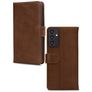 Mobilize Wallet Housse Samsung Galaxy A25 Etui en Cuir Véritable Porte-Monnaie - Marron