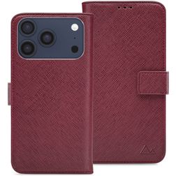 My Style Flex Wallet Housse iPhone 17 Pro Etui Porte-Monnaie - Bordeaux