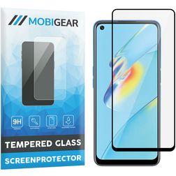 Mobigear Premium OPPO A74 5G Verre trempé Protection d'écran - Compatible Coque - Noir