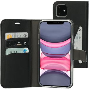 Mobiparts Classic Wallet Housse iPhone 11 Etui Porte-Monnaie - Noir