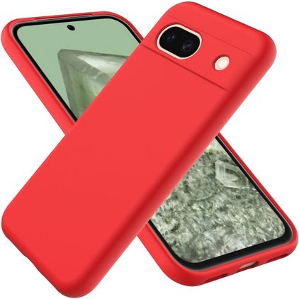 Mobigear Colors Coque Google Pixel 8a Coque arrière en TPU Souple - Rouge