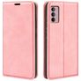 Mobigear Retro Slim Housse Motorola Moto G42 Etui Porte-Monnaie - Rose