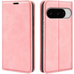 Mobigear Retro Slim Housse Google Pixel 10 Etui Porte-Monnaie - Rose