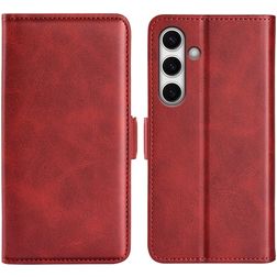 Mobigear Slim Magnet Housse Samsung Galaxy S24 FE Etui Porte-Monnaie - Rouge