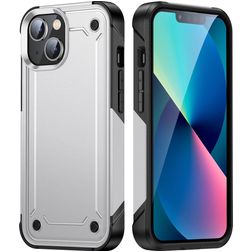 Mobigear Slim Armor Coque iPhone 14 Plus Coque arrière Rigide Anti-Chocs - Blanc