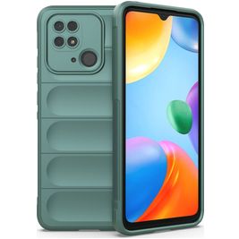 Mobigear Bumpy Coque Xiaomi Redmi 10C Coque arrière en TPU Souple - Vert