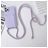 Mobigear Lanyard Card iPhone 15 Pro Coque avec cordon en Silicone et Porte-Cartes - Violet