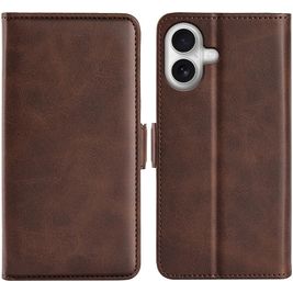 Mobigear Slim Magnet Housse iPhone 17 Etui Porte-Monnaie - Marron