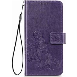 Mobigear Clover Housse Samsung Galaxy M51 Etui Porte-Monnaie - Violet