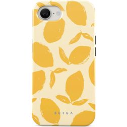 Burga Tough Coque iPhone 16e Coque arrière Rigide Anti-Chocs - Lemon Tart