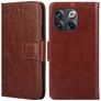 Mobigear Wallet Housse OnePlus 10T Etui Porte-Monnaie - Marron