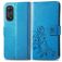 Mobigear Clover Housse OPPO Reno 8T 4G Etui Porte-Monnaie - Bleu