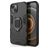 Mobigear Armor Ring Coque iPhone 13 Coque arrière Rigide Anti-Chocs avec Anneau-Support - Noir