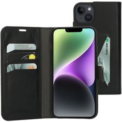 Mobiparts Classic Wallet Housse iPhone 14 Plus Etui Porte-Monnaie - Noir