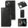 Mobigear Wallet Housse iPhone 15 Etui avec Coque Détachable Porte-Monnaie - Noir