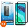 Mobigear Premium Motorola Moto G8 Verre trempé Protection d'écran - Compatible Coque - Noir (Lot de 2)
