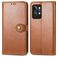 Mobigear Snap Button Housse Realme GT2 Pro Etui Porte-Monnaie - Marron