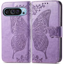 Mobigear Butterfly Housse Google Pixel 10 Etui Porte-Monnaie - Violet