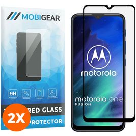 Mobigear Tempered Glass Screen Protector for Motorola One Fusion - Black