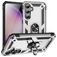 Mobigear Armor Ring Coque Samsung Galaxy S23 FE Coque arrière Rigide Anti-Chocs avec Anneau-Support - Argent