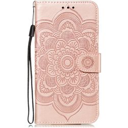 Mobigear Mandala iPhone 11 Étui Portefeuille - Rose doré