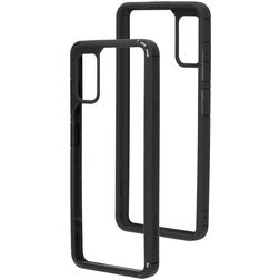 Mobiparts Rugged Clear Coque Samsung Galaxy A41 Coque arrière Rigide Anti-Chocs - Transparent / Noir