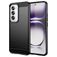 Mobigear Brushed Slim Coque OPPO Reno 12 Pro Coque arrière en TPU Souple - Noir