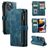 Caseme C30 Housse iPhone 13 Pro Max Etui Porte-Monnaie - Bleu