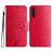 Mobigear Flowers Housse Samsung Galaxy A56 Etui Porte-Monnaie - Rouge