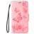 Mobigear Butterfly Housse iPhone SE (2022) Etui Porte-Monnaie - Rose