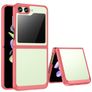 Mobigear Crystal Coque Samsung Galaxy Z Flip 5 Coque arrière Rigide - Transparent / Rouge