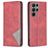 Mobigear Rhombus Slim Housse Samsung Galaxy S23 Ultra Etui - Rouge