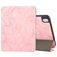 Mobigear Tri-Fold Marble Coque iPad Air 11 Pouces (2024) Etui + Porte-crayon - Rose