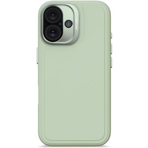 Decoded Stacks Coque iPhone 16 MagSafe Coque arrière en Silicone - Mist Green