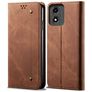 Mobigear Ranch Housse Motorola Moto E14 Etui Porte-Monnaie - Marron